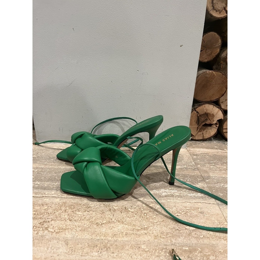 Aliyas Mae Green Heel shoes